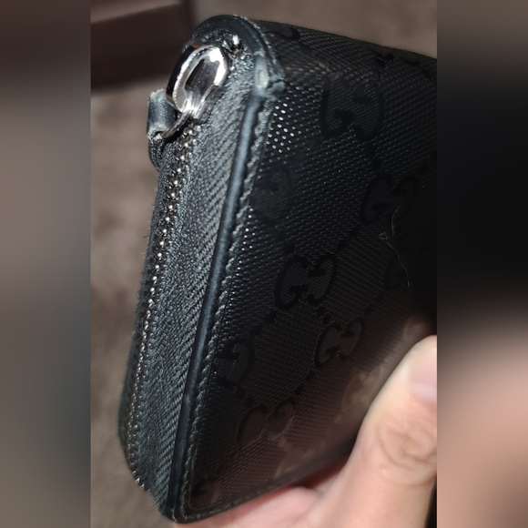 Authentic gucci zippered canvas long wallet for men - Picture 10 of 11